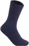 Lian LifeStyle Men's 4 Pairs Wool Crew Socks Size 8-11 Casual(Black)