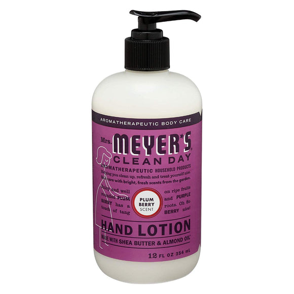 Mrs. Meyer's Clean Day Hand Lotion, Plumberry, 12 Fl Oz (Pack of 1)