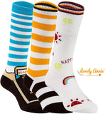 Lovely Annie Children's 3 Pairs Non Slip Cotton Socks Size 6M-3 Y
