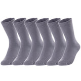 Lian LifeStyle Women's 6 Pairs Perfect Fit Wool Crew Socks Size 6-9 WD Plain