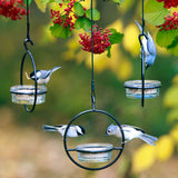 Couronne Company M045-200 3.4 oz Recycled Glass and Metal Hanging Sphere Bird Feeder