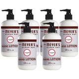 Hydrating Natural Hand and Body Lotion Safe to Use w/ Shea Butter Lavender Scented Lotion for Women and Men A Daily Moisturizing Lotion 12 FL Oz Refillable Pump Bottle, 6 Bottles
