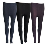 Lian LifeStyle Ultra Comfy Spandex Leggings for Women 3 Pair's | Teen & Juniors leggings - Breathable & Lightweight | Stretchy & Cool Active Wear: Workout Tights, Yoga Pants, Running Leggings | Perfect as Daily Basics, Color (Navy,Black,Purple)