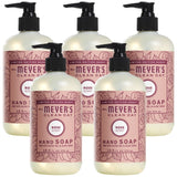 Effective Liquid Hand Soap for Daily Use Natural Hand Soap w/ Essential Oils for Hand Wash Cruelty Free Eco Friendly Product Rose Scented Soap 12.5 FL OZ Per Bottle, 5 Bottles