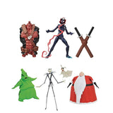 The Nightmare Before Christmas Deluxe Lighted Action Figure Box Set + Venom 6-inch Collectible Action Figure Toy Ghost-Spider Premium Design, Pack of 2