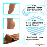 Lovely Annie Women's 4 Pairs Incredible Thigh High Cotton Boot Socks. Durable And Super Soft, Unique Ladies Socks L1856 Size 5-11 4P4C-Assorted