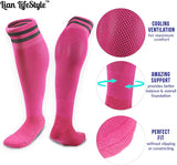 Lian LifeStyle Unisex Children 1 Pair Exceptional Knee High Sports Socks XL03 XS/S/M