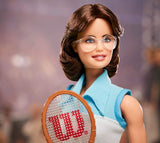 Barbie Inspiring Women Series Billie Jean King Collectible Doll, 12-in, Wearing Tennis Dress and Accessories, with Doll Stand and Certificate of Authenticity