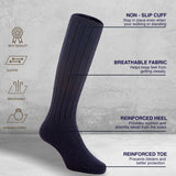 AATMart Children’s 1 Pair High Quality Knee-High Wool Socks - Durable & Warm Best Socks Perfect for Daily Wear FS02 Size 2-4Y  (Navy)