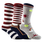 Lovely Annie Children's 3 Pairs Non Slip Cotton Socks Size 6M-3 Y