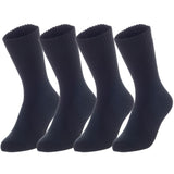 Lian LifeStyle Women's 4 Pairs Perfect Fit Wool Blend Crew Boot Socks Size 6-9