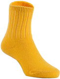 2 Pairs Children's Comfy, Durable, Stretchable Wool Crew Socks Size 0Y-6Y