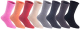 Lian LifeStyle Women's Perfect Fit Comfortable Wool Crew Socks LK0602 Size 6-9
