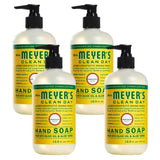 Effective Liquid Hand Soap for Daily Use Natural Hand Soap w/ Essential Oils for Hand Wash Cruelty Free Eco Friendly Product Honey Suckle Scented Soap 12.5 FL OZ Per Bottle, 4 Bottles