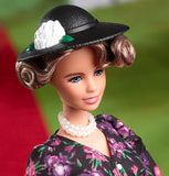 Barbie Inspiring Women Eleanor Roosevelt Doll 12-inch Wearing Floral Dress, with Doll Stand & Certificate of Authenticity, Gift for Kids & Collectors