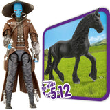 Horse Club Animal Figurine Horse Toys for Girls and Boys + The Black Series Cad Bane Toy 6-Inch Scale The Clone Wars Collectible Action Figure, Pack of 2