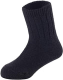 Children's Durable, Stretchable, Thick & Warm Wool Crew Socks. Perfect as Winter Snow Sock and All Seasons FS01, 3 Pair, Size 4Y-6Y, Black, Wine, Red