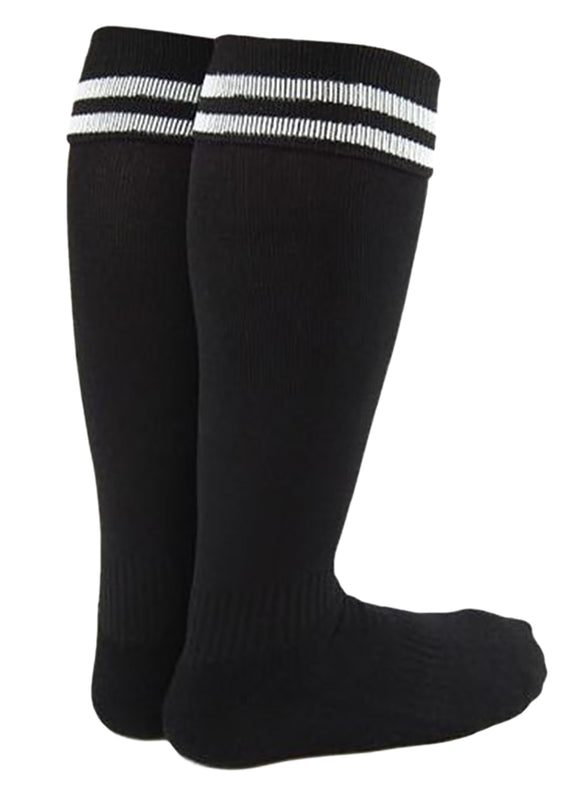 AATMart Boy's 1 Pair Lighweight & Breathable High Performance Knee-High Sports Socks  - Ultra Comfortable & Durable Long Socks XL0002 Size XXS Black