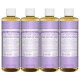 Undiluted Pure Castile Liquid Soap in Lavender Refill 18-in-1 All Natural Soap w/ Organic Essential Oil Lavender , All Purpose Castile Soap for Skincare, Hand Wash, Cleaning & More, 16 Fl OZ Bottle