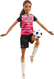 Barbie Made to Move Soccer Player Doll, Brunette