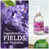 Seventh Generation Purely Clean Hand Wash, Lavender Flower and Mint, 12 Ounce, Pack of 1