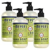 Effective Liquid Hand Soap for Daily Use Natural Hand Soap w/ Essential Oils for Hand Wash Cruelty Free Eco Friendly Product Lemon Verbena Scented Soap 12.5 FL OZ Per Bottle, 4 Bottles
