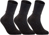 Lian LifeStyle Big Girl's Women's 3 Pairs Knee High Wool Socks HR1412 Size 6-9