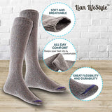 Lian LifeStyle Women's Fashion Knee High Cotton Socks L158212 Size 6-9