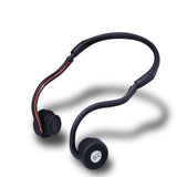 Lian LifeStyle Premium Bone Conduction Headphones Lightweight & Waterproof w/ Mic & Bluetooth Wireless Over Ear Headset Suitable for Sports LLS-YKLB2 (Black Red)