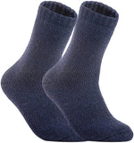 Lian LifeStyle Women's 4 Pairs Pack Soft Wool Blend Crew Socks LK1602 Size 6-9