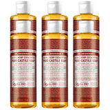 Undiluted Pure Castile Liquid Soap in Eucalyptus Scent: 18-in-1 All Natural Soap w/ Organic Essential Oil Eucalyptus Scent, All Purpose Castile Soap for Skincare, Hand Wash, Cleaning & More, 8 Fl OZ Bottle