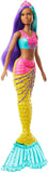 Barbie Dreamtopia Mermaid Doll, 12-inch, Teal and Purple Hair, multi