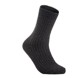 AATMart Men's 1 Pair Lightweight Well Crafted Wool Crew Socks with Breathable Features | Athletic Moisture Wicking Socks FS03 Size 6-9 FS03 Size 6-9 (Dark Gray)