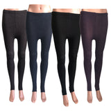 Lian LifeStyle Ultra Comfy Spandex Leggings for Women 4 Pair's | Teen & Juniors leggings - Breathable & Lightweight | Stretchy & Cool Active Wear: Workout Tights, Yoga Pants, Running Leggings | Perfect as Daily Basics, Color (Coffee,Navy,Black,Wine)