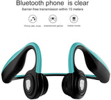 Lian LifeStyle Premium Bone Conduction Headphones Lightweight & Waterproof w/Mic & Bluetooth. Wireless Over Ear Headset for Adults and Kids, Suitable for Sports, Gaming, Travel or Office (Grey)