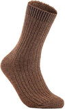 Lian LifeStyle Women's 1 Pair Perfect Fit Wool Crew Socks FS03 Size 6-9