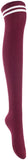 Lian LifeStyle Women's 1 Pair Over Knee High Thigh High Cotton Boot Socks Size 6-9 J1023-1p