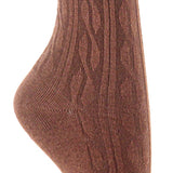 Lian LifeStyle Women's 5 Pairs Adorable Comfortable Soft Thigh High Over Knee High Cotton Socks Size 6-9 L1024 (Coffee)