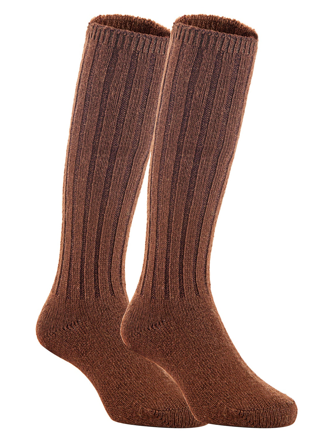 Lian Style Unisex Baby Children 4 Pairs Knee-high Wool Boot Blend Boot Socks Size 4-6Y(Coffee)