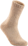 Lian LifeStyle Men's 2 Pairs Great Activewear Wool Crew Socks LK1603 Size 6-9