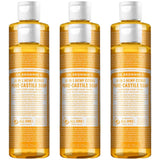 Undiluted Pure Castile Liquid Soap in Citrus Scent: 18-in-1 All Natural Soap w/ Organic Essential Oil Citrus Scent, All Purpose Castile Soap for Skincare, Hand Wash, Cleaning & More, 8 Fl OZ Bottle