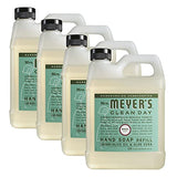 Hydrating Hand Soap Refill in Refreshing Basil Scent for any Soap Dispenser for Bathroom & Kitchen Liquid Soap w/ Essential Oils for Hand Wash Cruelty Free Eco Friendly Products, 33 Fl OZ Per Bottle, 2 Bottles