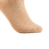 Lian LifeStyle Women's 2 Pairs Cute & Comfortable Wool Crew Socks Size 6-9 HR1612, Color (Beige, Claret)