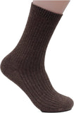 Lian LifeStyle Women's 1 Pair Perfect Fit Wool Crew Socks FS03 Size 6-9