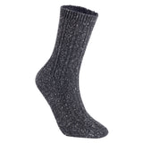 AATMart Women's Big Girl's 4 Pairs Breathable Soft Gorgeous & Long Lasting Cotton Crew Socks Size 5-9 HR1614-4P4C-02(Black, Dark Grey, Grey, Navy)