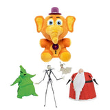 The Nightmare Before Christmas Deluxe Lighted Action Figure Box Set + Five Nights at Freddy's Pizza Simulator - Orville Elephant Collectible Figure, Pack of 2