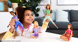 Barbie Made to Move Doll with 22 Flexible Joints Long Wavy Brunette Hair Wearing Athleisure-wear for Kids 3 to 7 Years Old