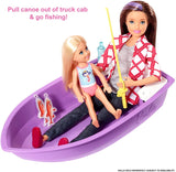 Barbie 3-in-1 DreamCamper Vehicle, approx. 3-ft, Transforming Camper with Pool, Truck, Boat and 50 Accessories, Makes a Great Gift for 3 to 7 Year Olds, Multicolor