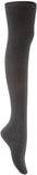 Lian LifeStyle Fashionable and Adorable Women's 3 Pairs Thigh High Cotton Socks For Everyday Relaxed Feet J1025 Size 6-9 (Black, Dark Grey, Grey)