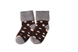 Lian LifeStyle 3 Pairs Children Cool & Fun Viscose Socks. Lightweight and Skin Friendly, Soft, Warm & Breathable (Dotted) Boy 1Y-3Y Random Color